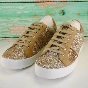 COPY - Joie Duha White Gold Designer Sneakers